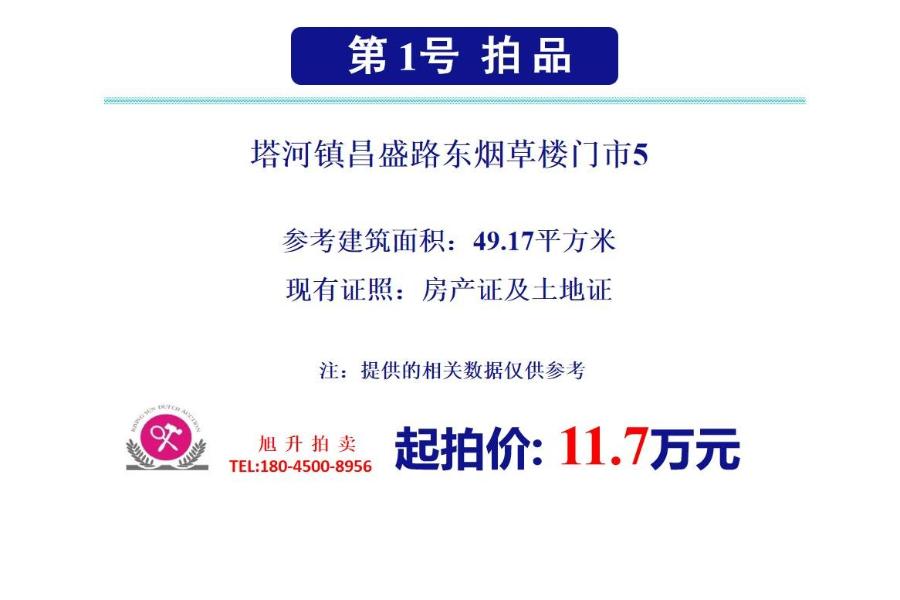 1、塔河镇昌盛路东烟草楼门市5