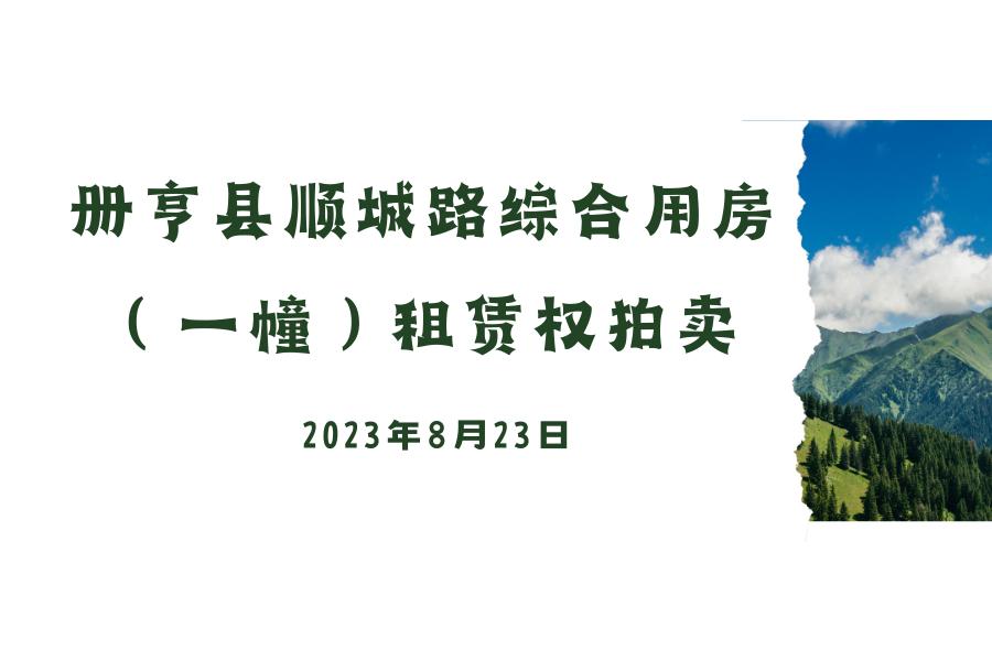 册亨县顺城路综合用房（一幢）租赁权