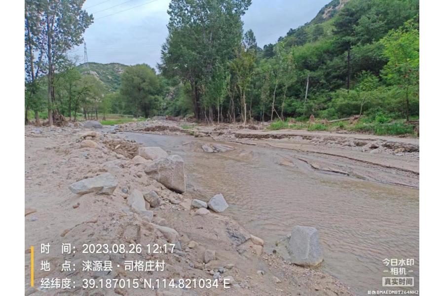 银坊镇司各庄村至张家坟村河段淤泥沙