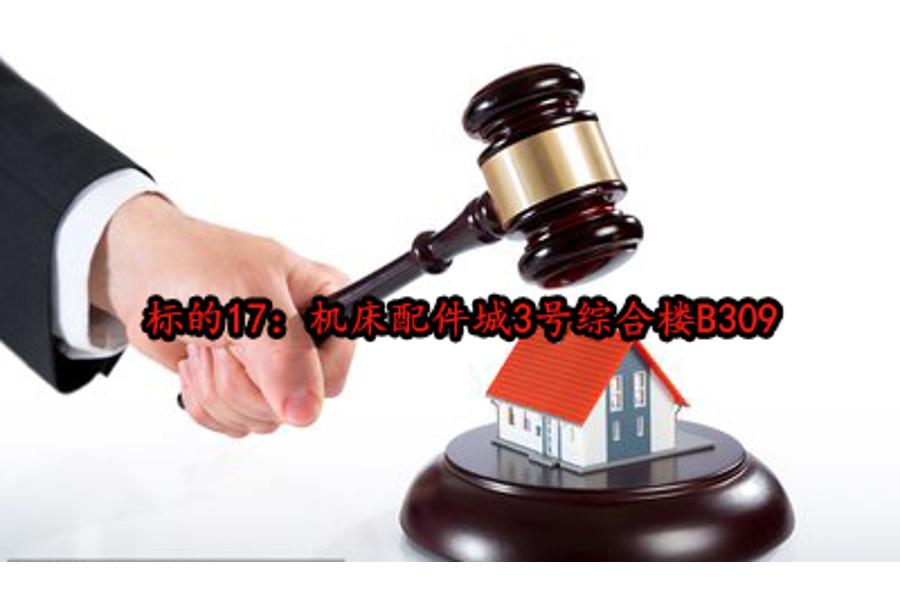 标的17：机床配件城3号综合楼B309