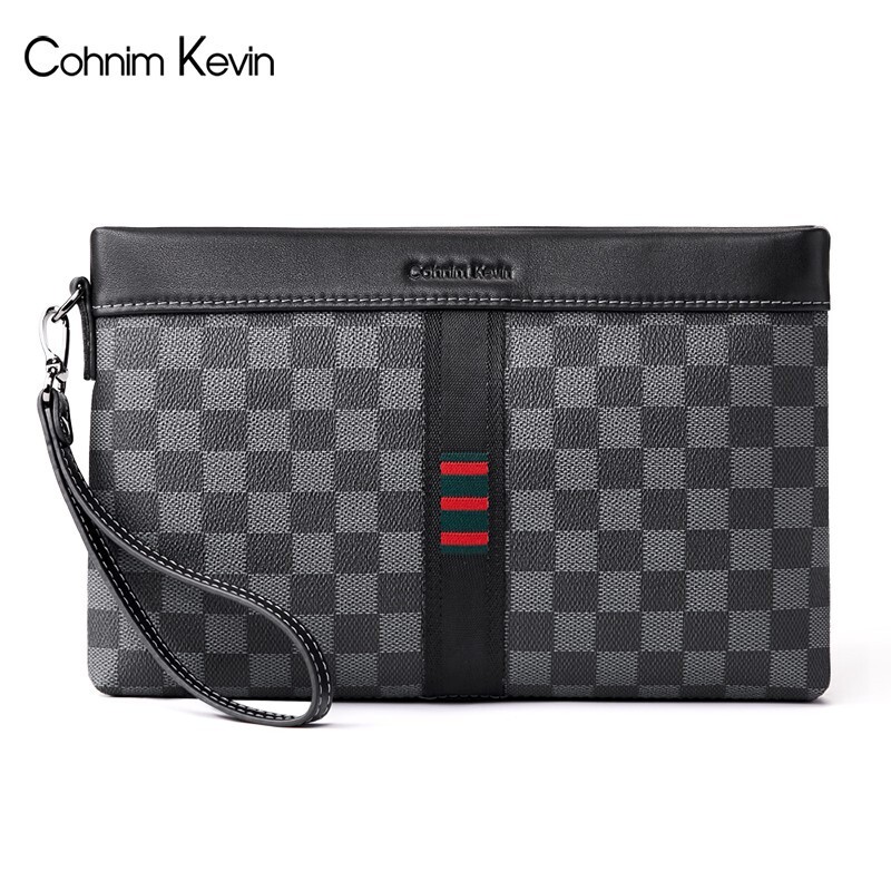 Cohnim kevin男士手包真牛皮商务时尚休闲手拿拉链男包 C211【新疆西藏不发货】 zpw2022003360