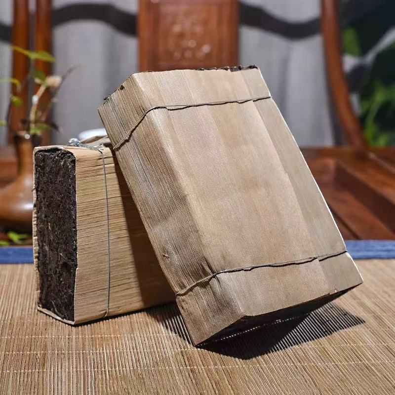 B829【资产处置】1块普洱茶熟茶砖竹壳包装（500g/块）的来源图片