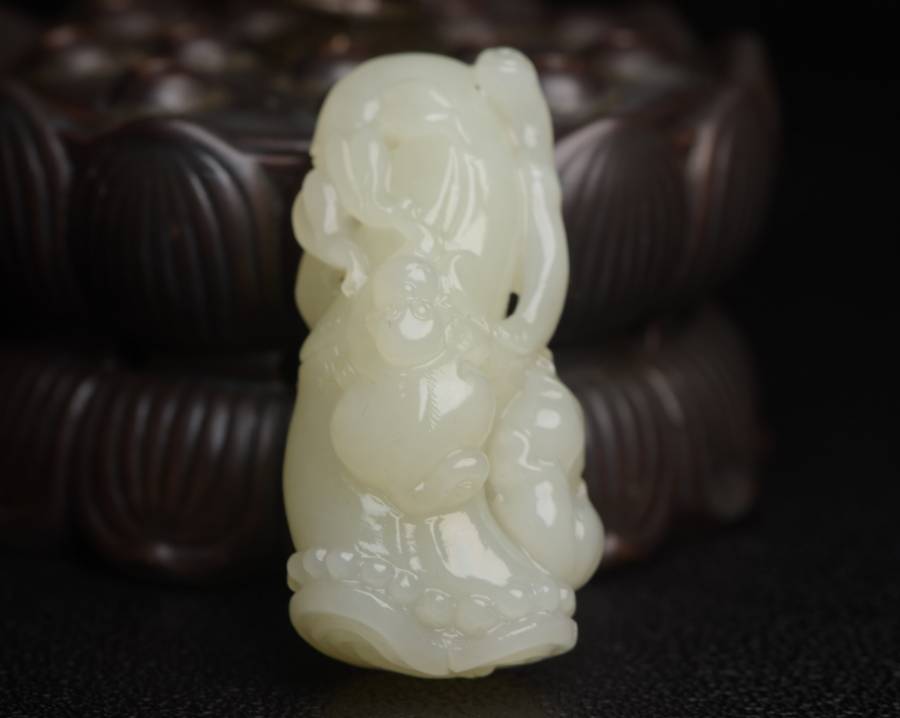 和田玉灵猴送福.的来源图片