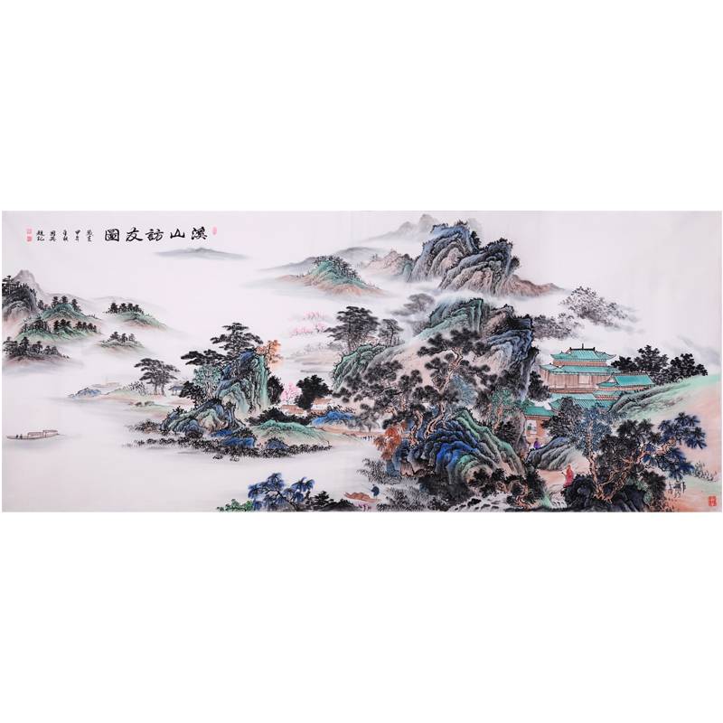 贾国英 附合影 北京书画艺术院副院长 【溪山访友图】的来源图片