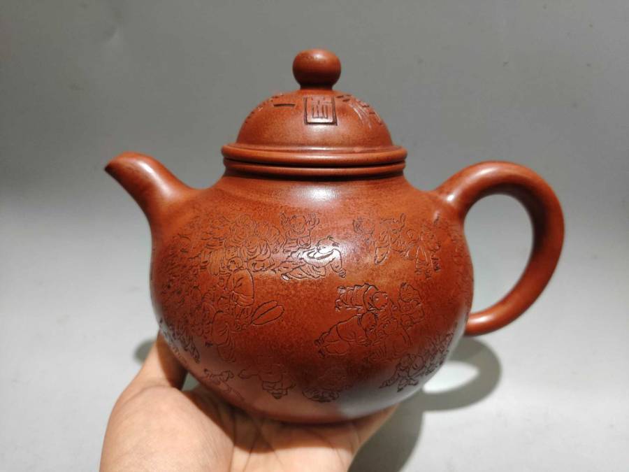 百子掇球壶 泥料：原矿红泥的来源图片