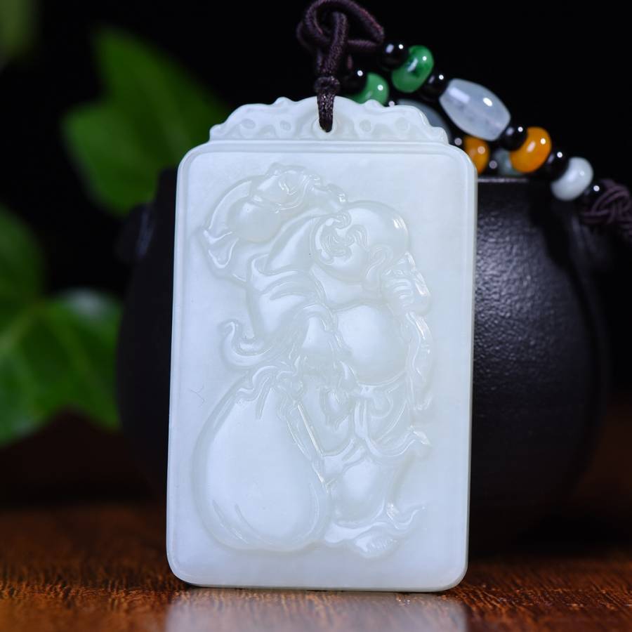 和田玉《吉祥布袋佛》【规格】36＊60的来源图片