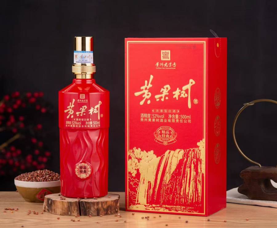 2箱12盒贵州黄果树精品特曲52度酱香型白酒-保真包邮的来源图片