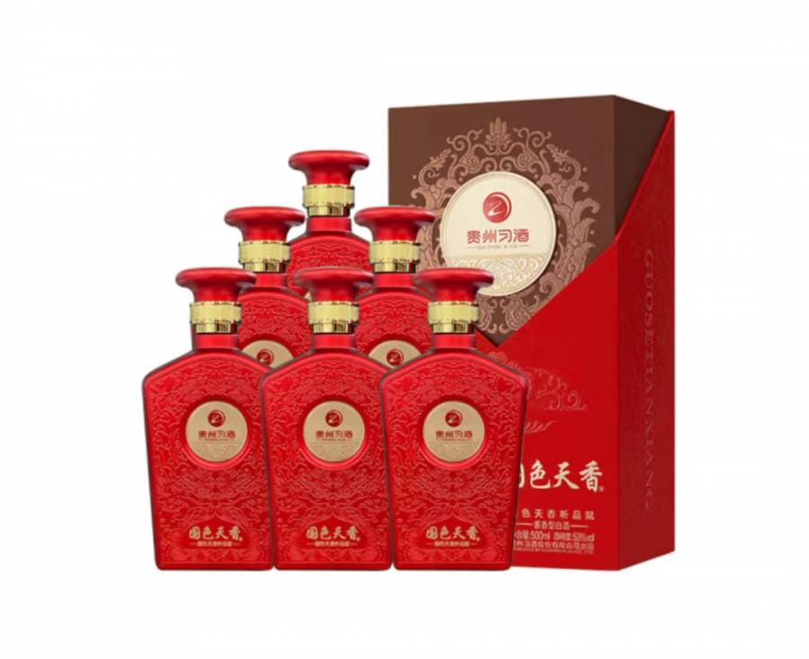 2箱12盒贵州习酒国色天香昕品赋53度酱香型白酒-保真包邮的来源图片