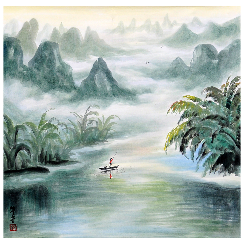 附合影 胡润艺术排行榜前十 著名艺术家 杰出美术教育家 朱曜奎【山水】的来源图片