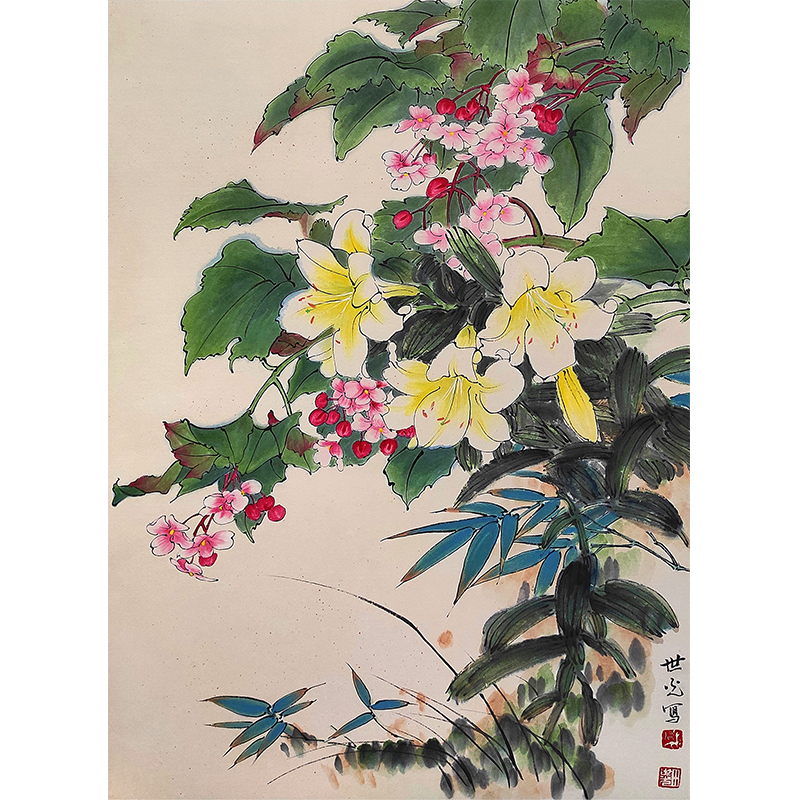 田世光 北京工笔重彩画副会长 【花鸟】的来源图片