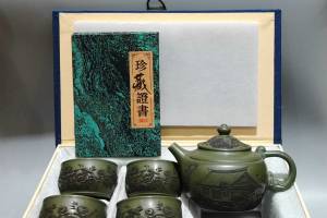 荷塘夜色套壶 泥料：四号井老绿泥的来源图片
