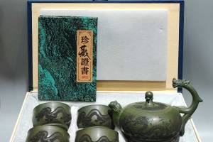 龙把套壶 泥料：民国绿泥的来源图片