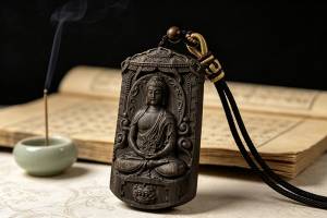 沉水沉香牌子［大日如来］规格：4 x7 x1 cm，️的来源图片