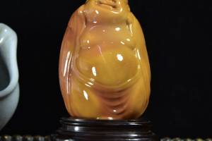 寿山石田黄石圆雕【笑口常开】摆件的来源图片
