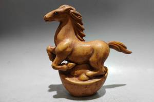 【茶宠 品名：招财马】泥料：原矿黄段砂 尺寸：14/14cm..的来源图片