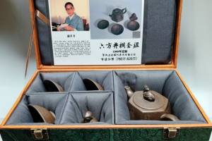 六方井栏套壶 泥料：原矿古铜砂容量：280cc的来源图片