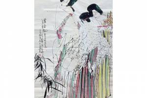 王西京 附合影 西安美院教授【丽春图】的来源图片