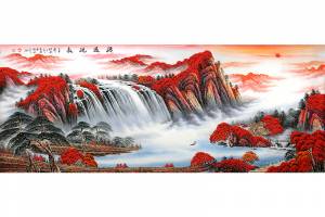 附合影 国家一级美术师 河北美协会员 王大为【源远流长】的来源图片
