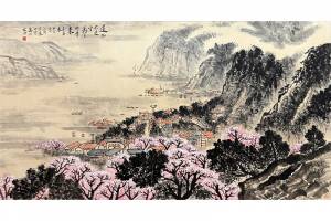 宋文治【江南早春】镜片的来源图片