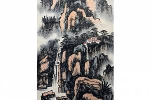 赖少其【黄山白岳人家】立轴的来源图片