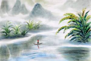 附合影 胡润艺术排行榜前十 朱曜奎【烟波浩渺】的来源图片