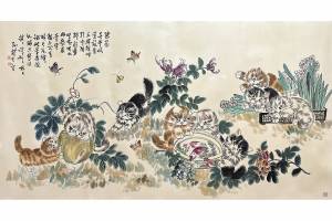 附合影 百岁猫王 孙菊生【猫趣图】.的来源图片