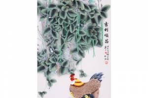 一物三证（合影 授权 鉴定证书） 著名海军国礼画家 师百卉【吉利顺昌】的来源图片
