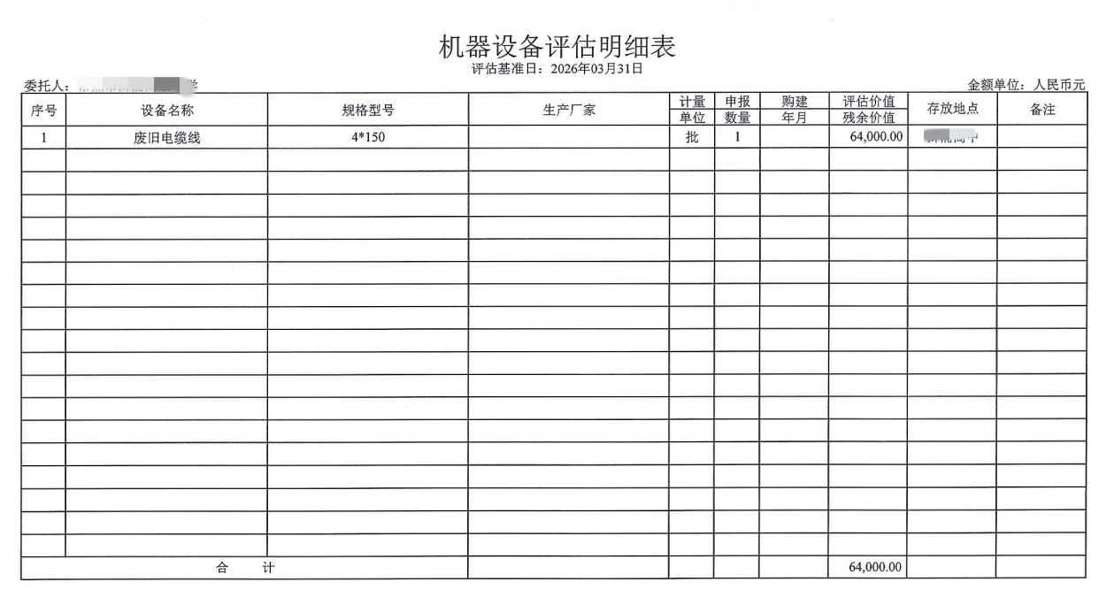 4月27日苏州市一批废旧电缆拍卖公告