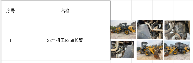5月1日贺州市铲车 22年柳工835H长臂拍卖公告